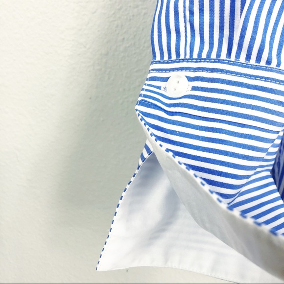 Rag & Bone | ‘Kacy’ Stripe Off The Shoulder Shirt - Picture 3 of 5